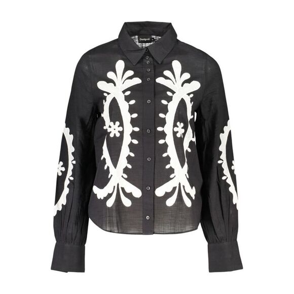 Desigual Nero Cotton Women Women's Shirt